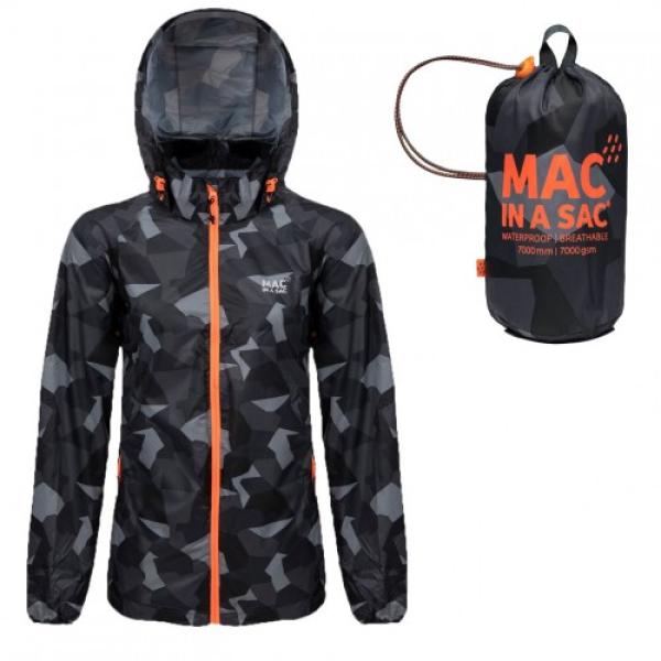 Водоустойчиво Яке Mac in a Sac Origin 2 Edition, Черен Камуфлаж
